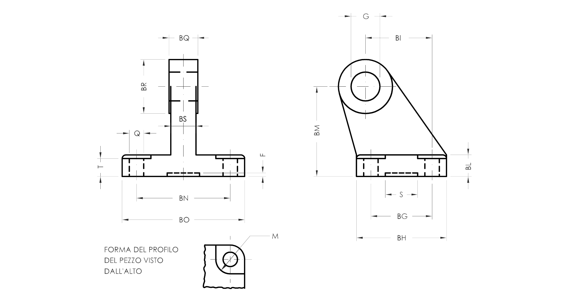 Square Joint Cetop Rp107p for Fork din71752 - Product structure