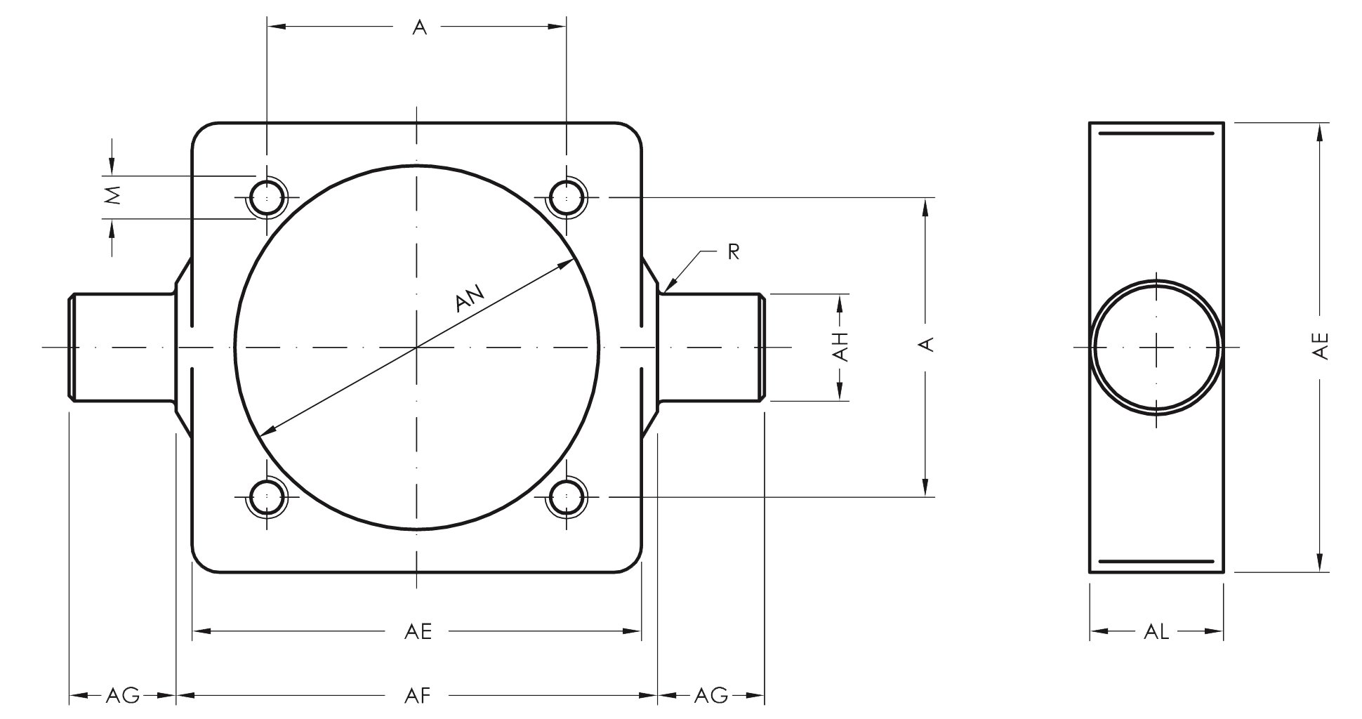 Intermediate hinge MT4 Stainless Steel - Product structure