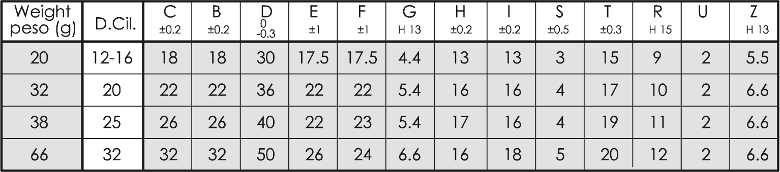 Low-Rise Pedestal d.12/16-32 - Data sheet