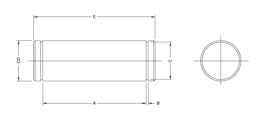 Pivot For Female Hinge MP2 - Product structure